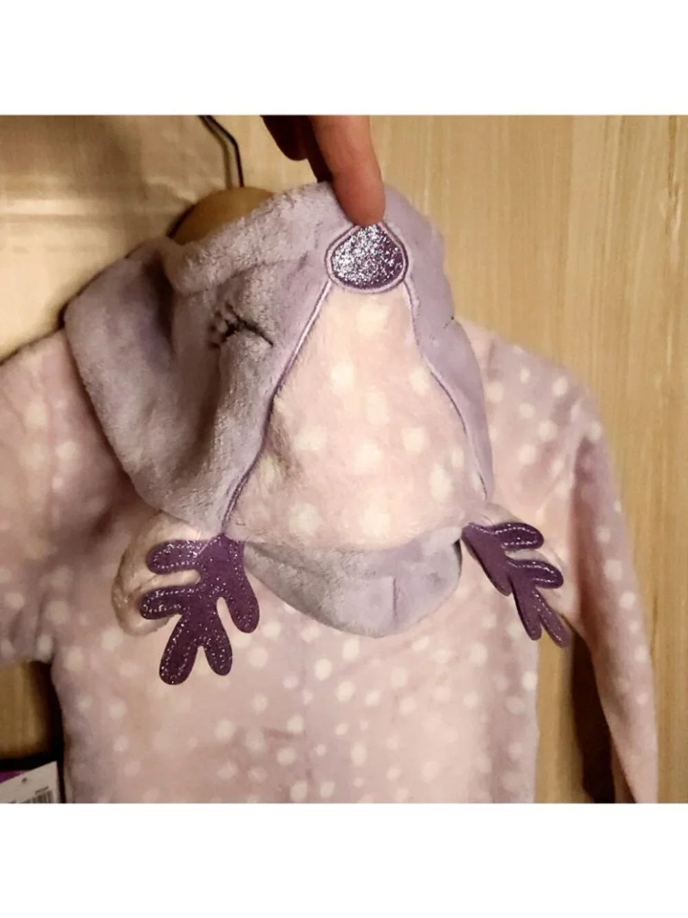Dream Big New Purple Reindeer One Piece Footless Pajamas 4-5